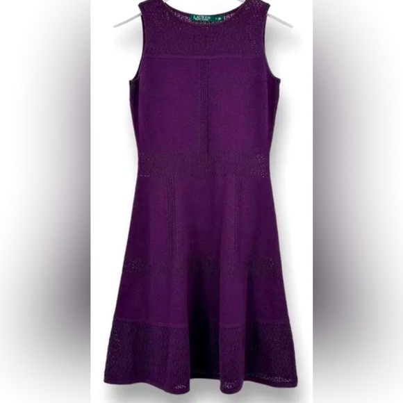 Lauren Ralph Lauren Sleeveless Knit Fit & Flare Size Small NWT - Picture 2 of 10